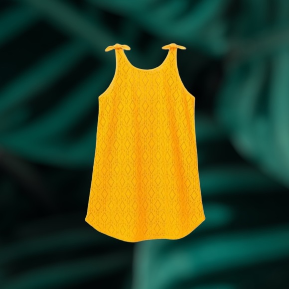 art class Swim Girls Diamond Yellow Crochet Swim Cover Up Art Class
